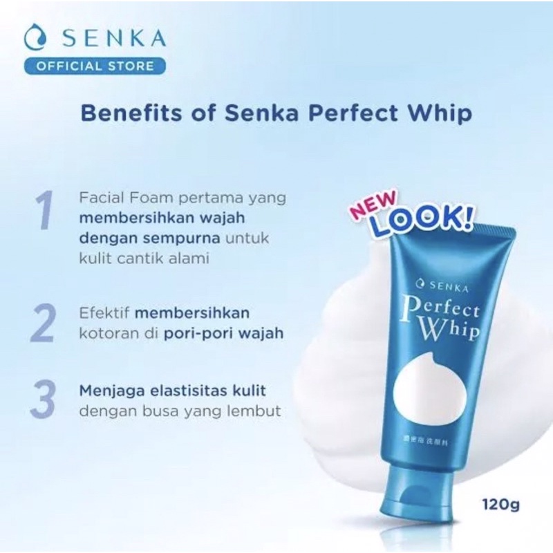 [BPOM] Senka Perfect Whip Daily Cleanser For All Skin Type