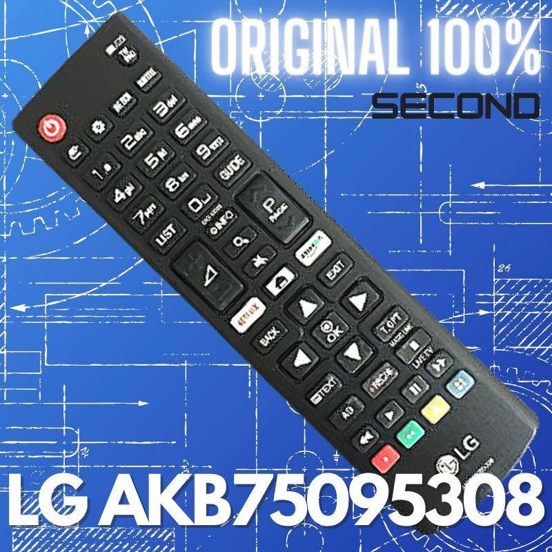 Remote Remot TV LCD LED LG AKB75095308 Original Second Bekas Murah