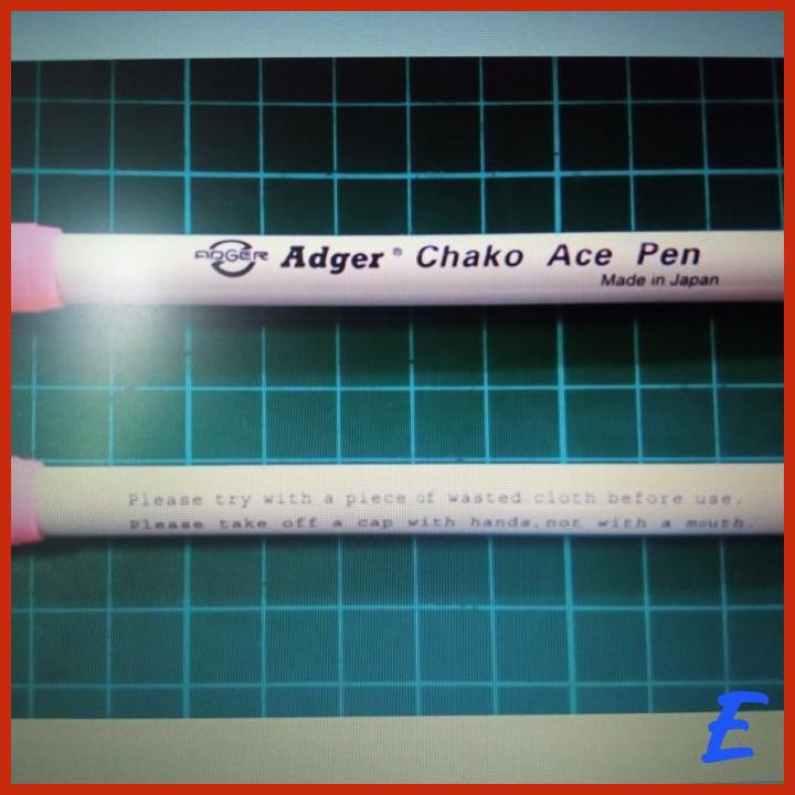 

A90 P Spidol Penanda Kain Erasable Fabric Marker ADGER CHAKO ACE PEN