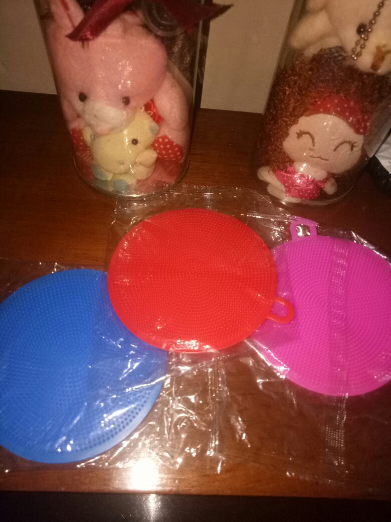 Sponge Cuci Piring Silikon / Sponge Sikat Pembersih Buah Sayur / Sponge Pembersih Anti Lengket