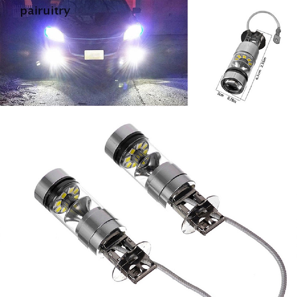 Prt Lampu Kabut Depan Mobil LED 100W H3 12 / 24V PRT