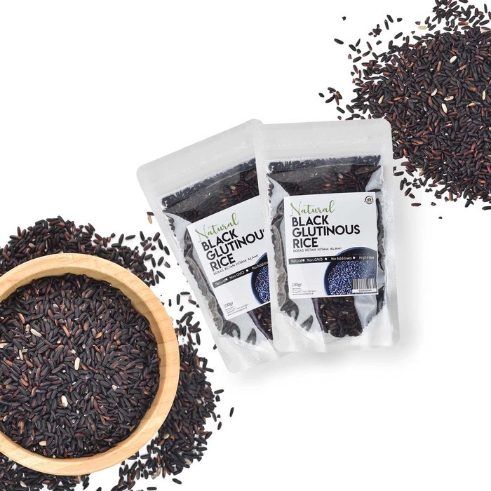 

KETAN-BERAS- HOUSE OF ORGANIX NATURAL BLACK GLUTINOUS RICE/BERAS KETAN HITAM 100 GR -BERAS-KETAN.