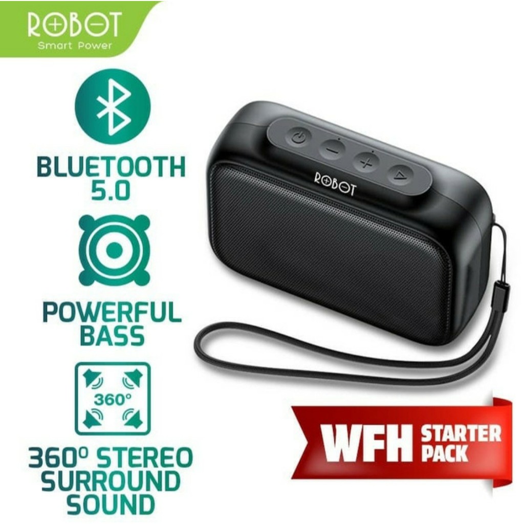 Robot RB100 Dots Bluetooth Speaker portable wireless micro sd usb