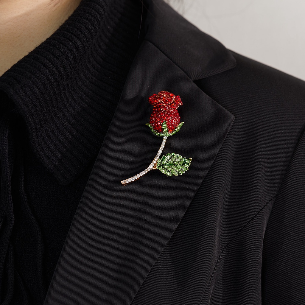 Bros Bentuk Bunga Aksen Mutiara Dan Berlian Imitasi Untuk Wanita