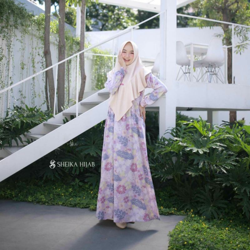 Preloved Dress lilac IRish Sheika Hijab xl