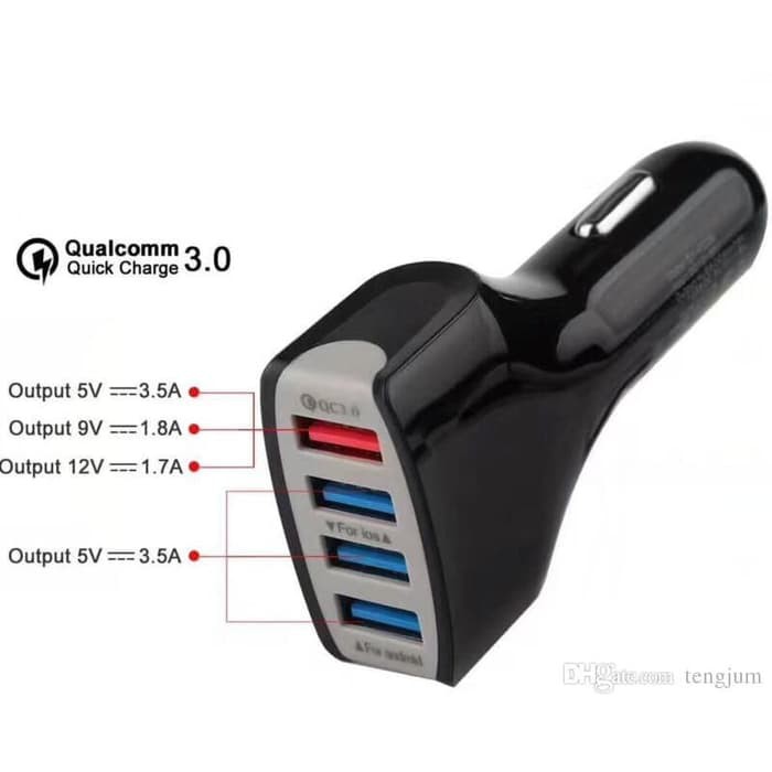 Car charger 4 USB 35W 7A Quick charge QC3.0 Charger mobil 35W 7A C009