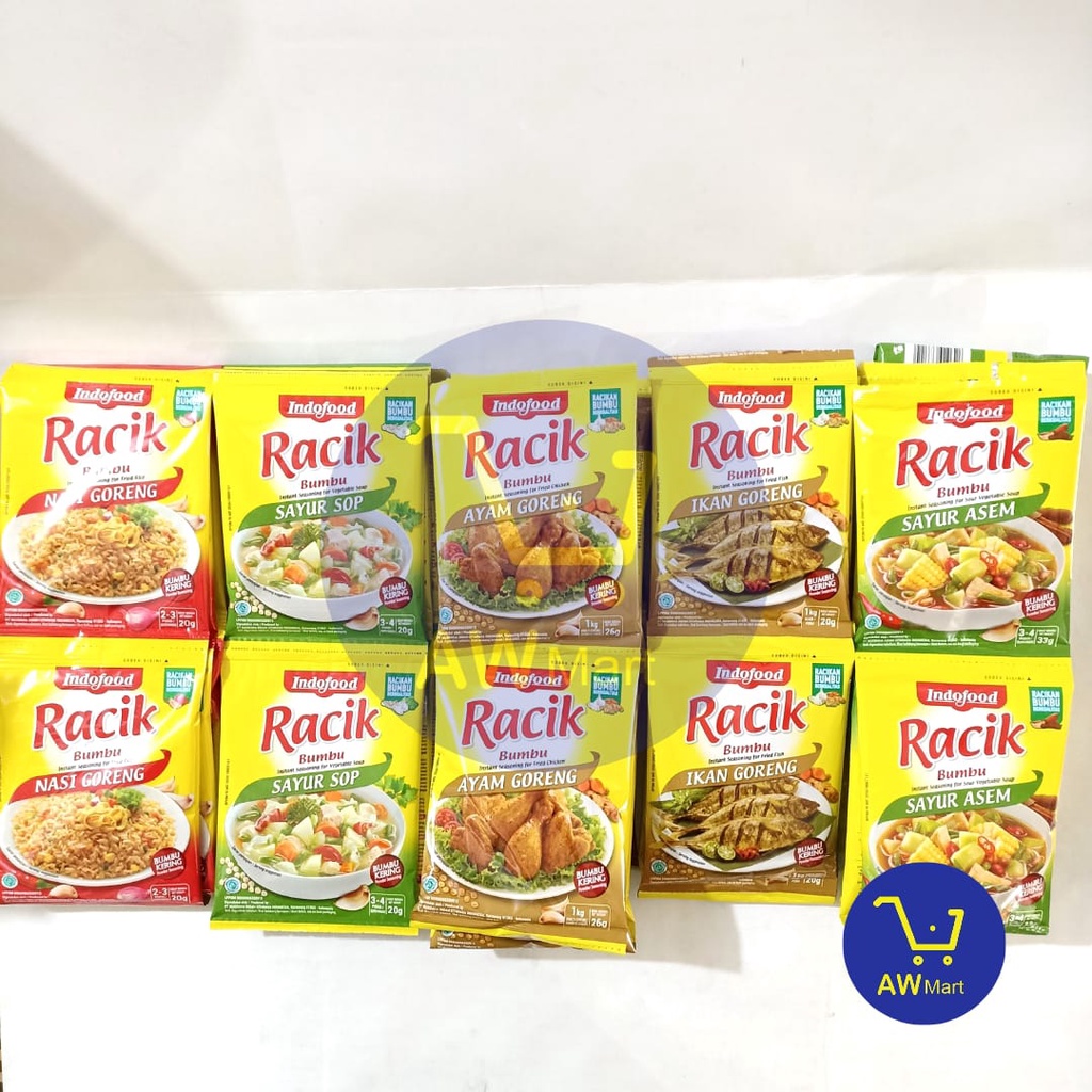 BUMBU RACIK INSTAN RENCENG 10 SACHET X 20/26/33 GRAM - ALL VARIAN