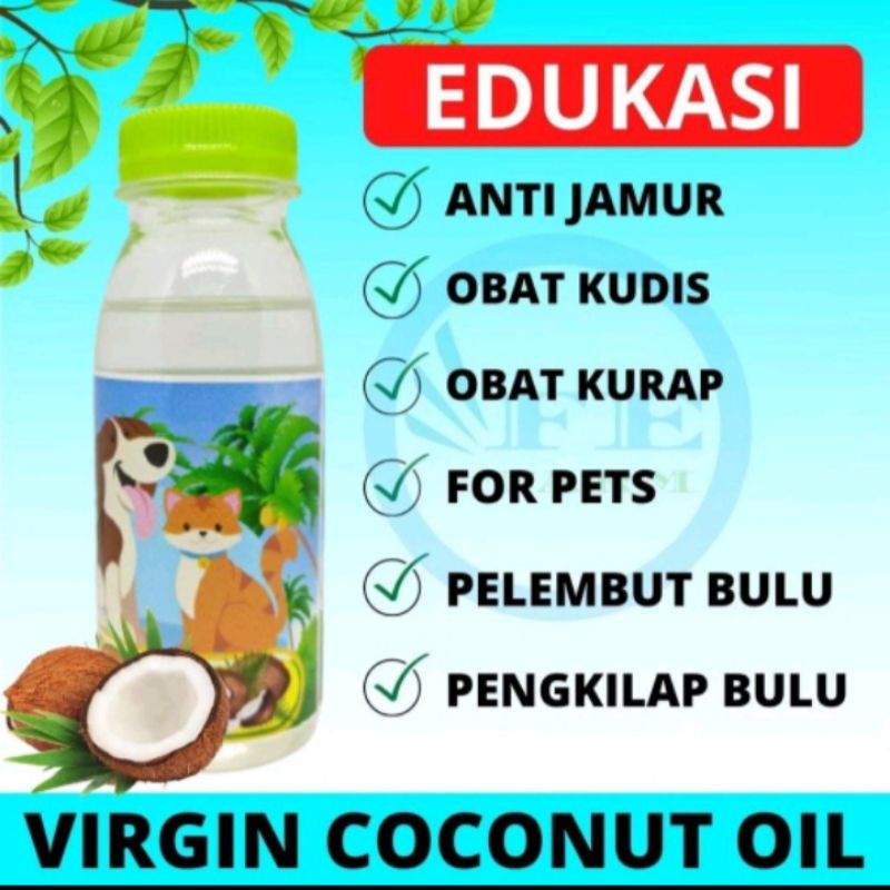 Minyak Kelapa VCO spray 30ml Obat Jamur Scabies Untuk Anjing kucing Minyak VIRGIN COCONUT OIL Murni 100%