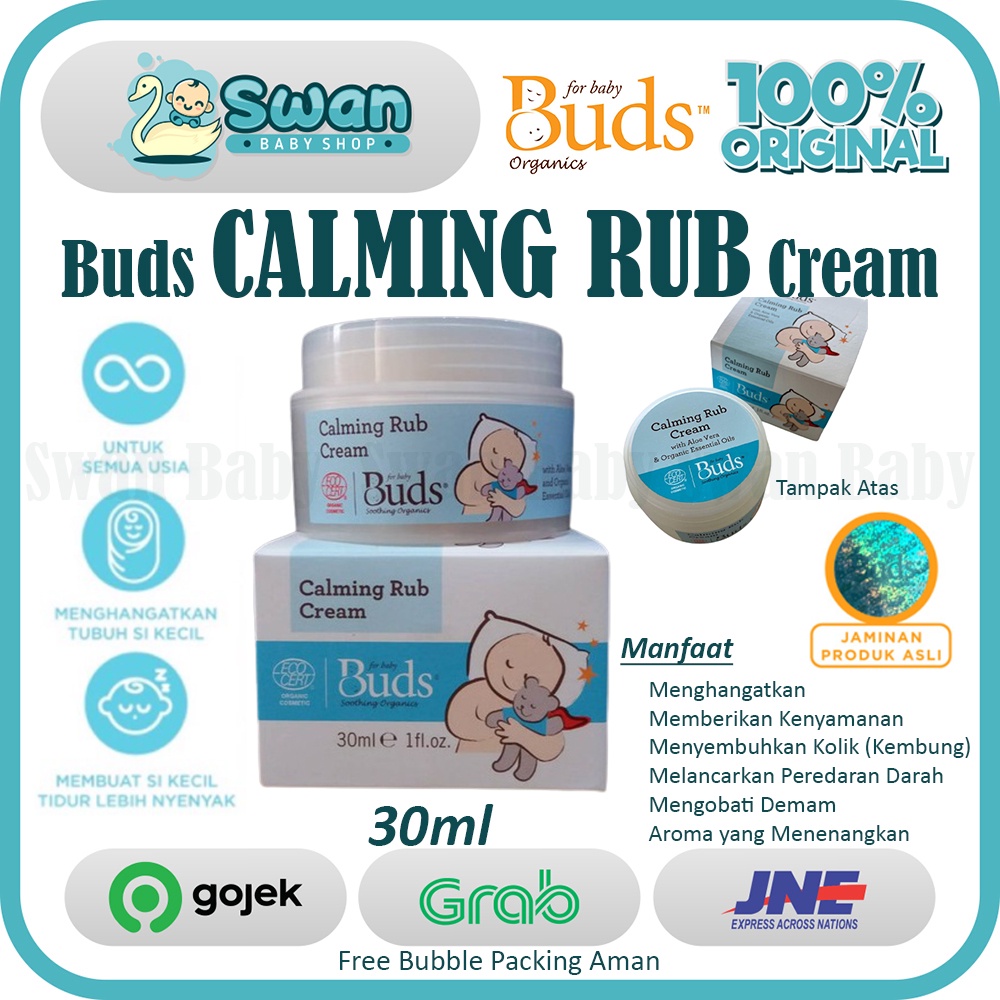 Buds Calming Rub Cream 30ml / Buds organics