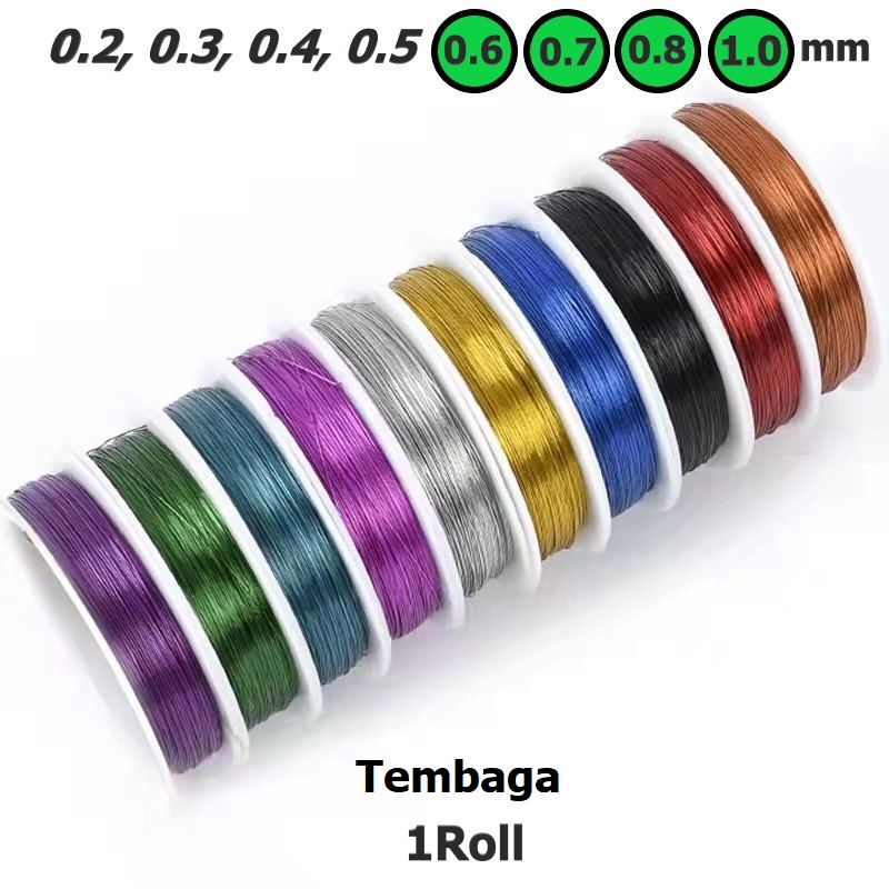 Kawat Tembaga Untuk Manik Manik 0.6-1.0mm Harga/roll