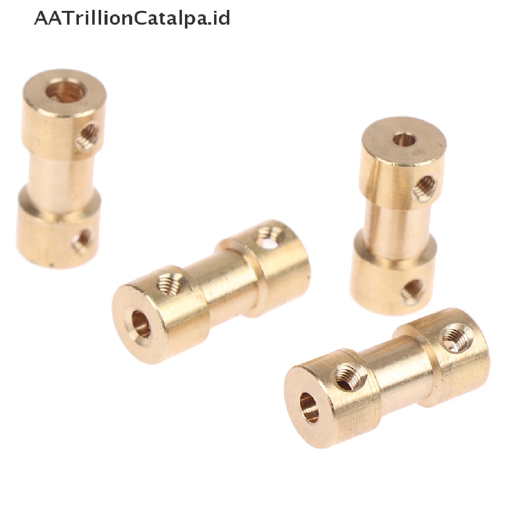 Aatrillioncatalpa Konektor Shaft Motor Bahan Kuningan Ukuran 2-6mm