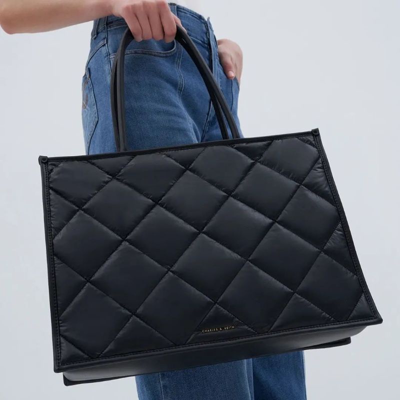 7.7 SALE | CK Celia Double Handle Quilted Tote Bag