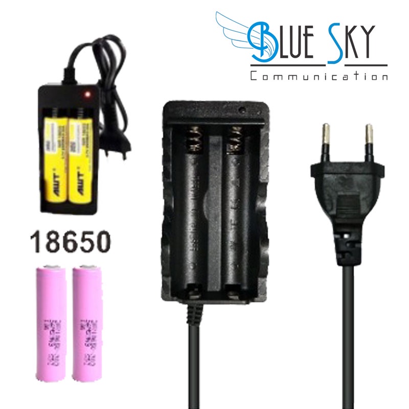 CHARGER DEKSTOP 2 SLOT BATTERY BATERAI 18650