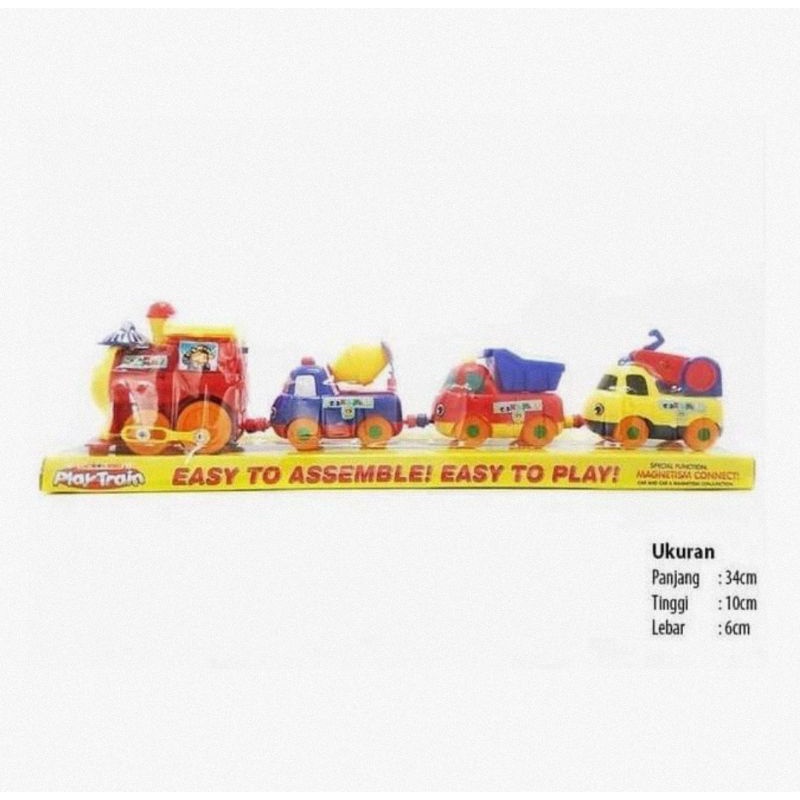 Mainan kereta Api  PlayTrain Magnet Mainan Anak