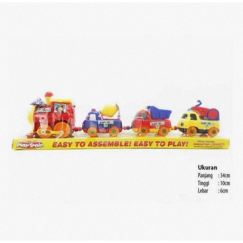 Mainan kereta Api  PlayTrain Magnet Mainan Anak