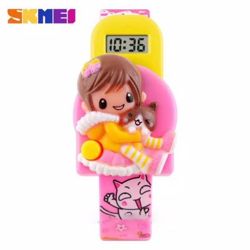 Jam Tangan anak Wanita Girl Cute SKMEI 1240 Original Model Boneka - DG1240 skmei1240