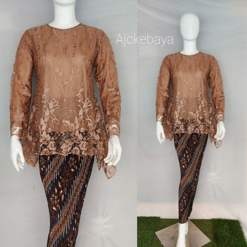 Kebaya / rinjani / Kebaya Tulle / Set Kebaya/Kebaya Modern/Ajc kebaya