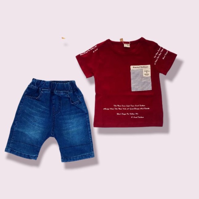 stelan anak levis kaos import tebal