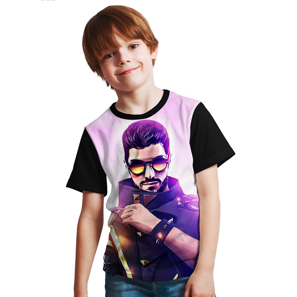 T'SHIRT BAJU KAOS FREE FIRE ALOK ANAK  / BAJU  KAOS DISTRO ANAK FF FREE FIRE ALOK