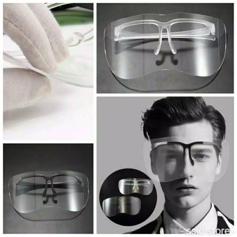 FACE SHIELD KACAMATA BAHAN AKRILIK TEBAL