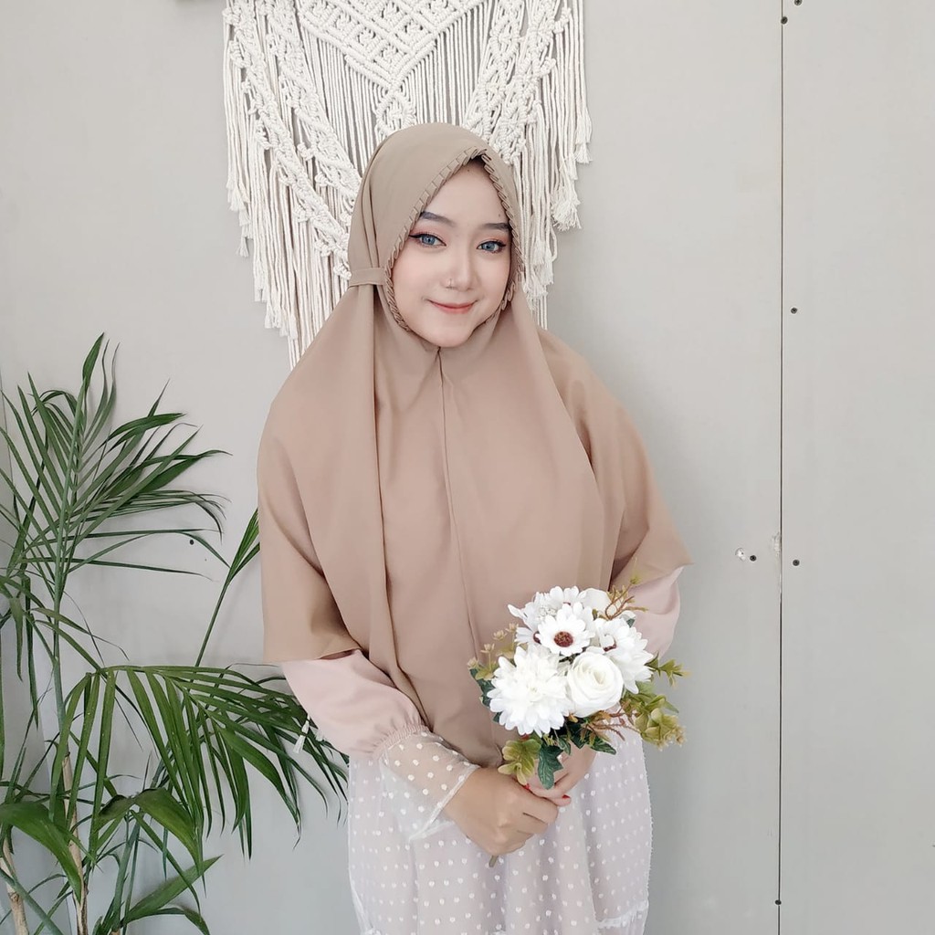 Hijab instan Sarah Lipit Jilbab Instan Bergo Sarah Lipiit Kerudung Instan Premium Diamond-SARAH MOCACHINO
