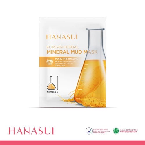 [BOX] Hanasui Mineral Mud Mask Korean Herbal