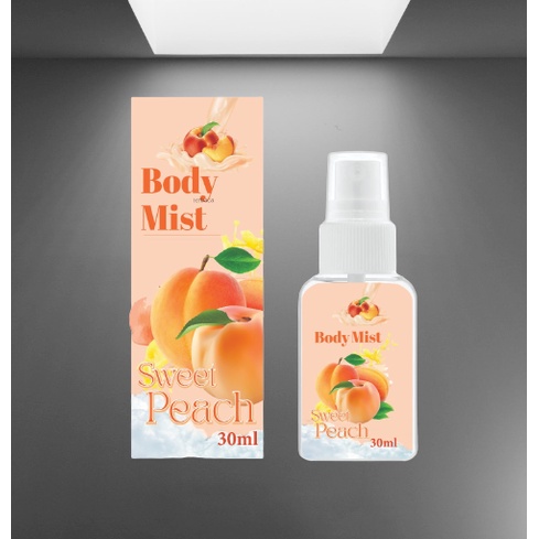 Kanzo - Parfum Body Mist Sweet Peach 30ml Premium / Parfum Peach 30ml Best Seller / Parfum Wanita Wangi Tahan Lama