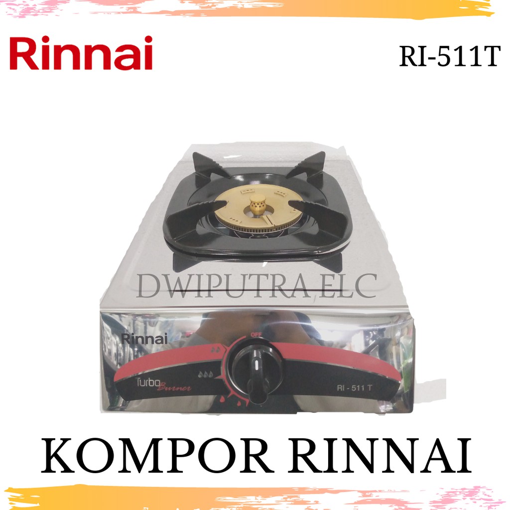 KOMPOR RINNAI 1 TUNGKU RI511T RI 511 T GARANSI RESMI