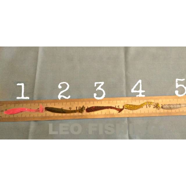 ECERAN SOFTLURE PADLETAIL 5CM MURAH DAN TERLARIS HARGA PER PCS