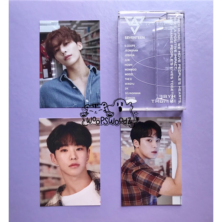 pc photocard hybe insight jeonghan hoshi mingyu seventeen / acrylics case