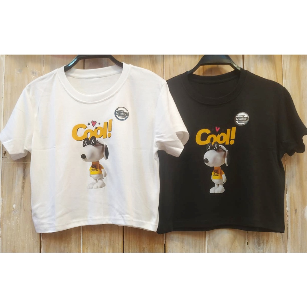 22479 - CROP TEE PAKAIAN WANITA KAOS CROP TOP BAJU ATASAN CEWEK ALA KOREA TERLARIS TERMURAH PROMO TS
