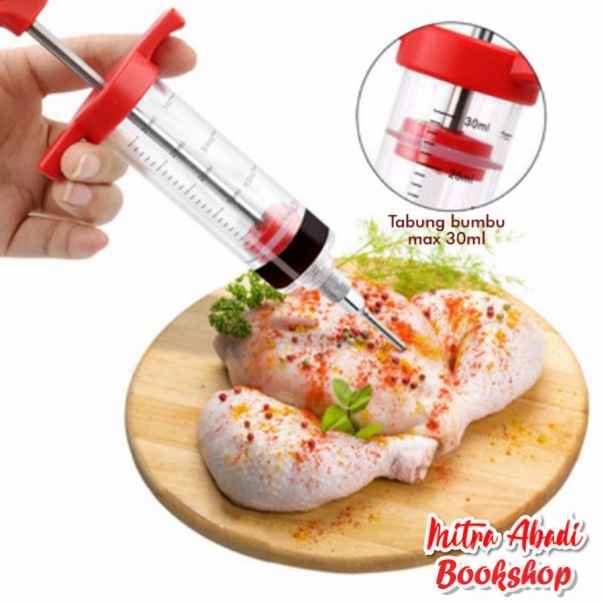 Injektor / Alat Suntik Bumbu Marinasi / Marinade Daging 30 ML