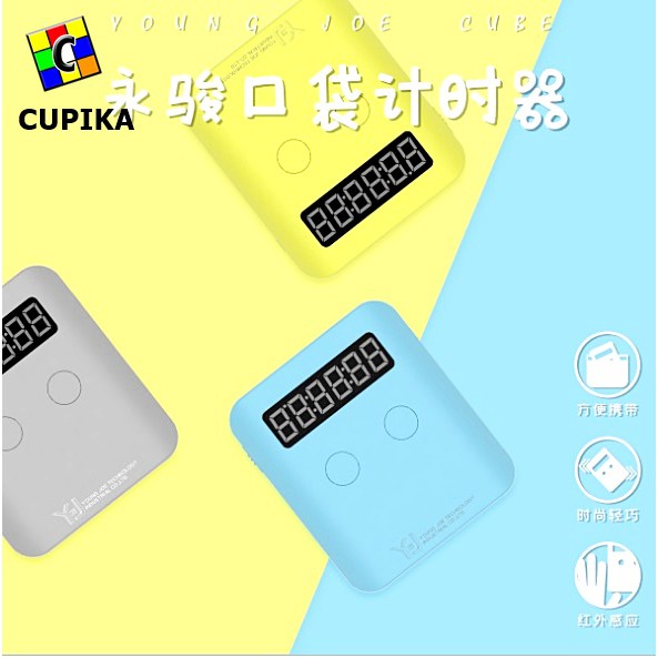 Timer Rubik Yongjun Timer Pocket Grey Abuabu speedstack speedtimer