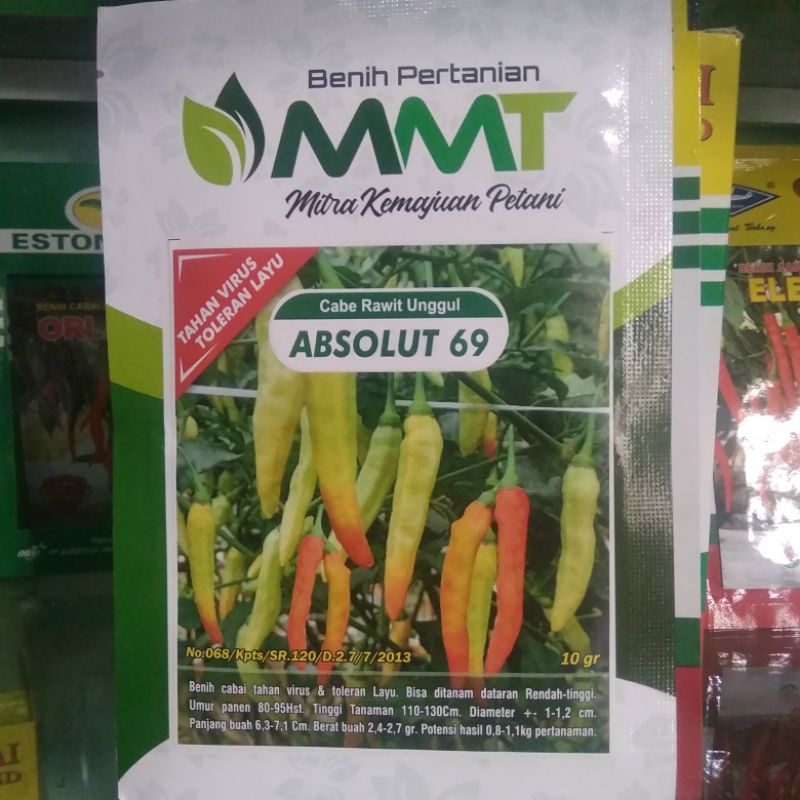 CABAI ABSOLUT 69 cabe absolut 69 cabe rawit merah kemasan 10grm