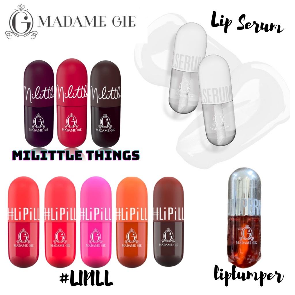 Madame Gie Madame LiPill - MakeUp Lip Tint (100% Original)