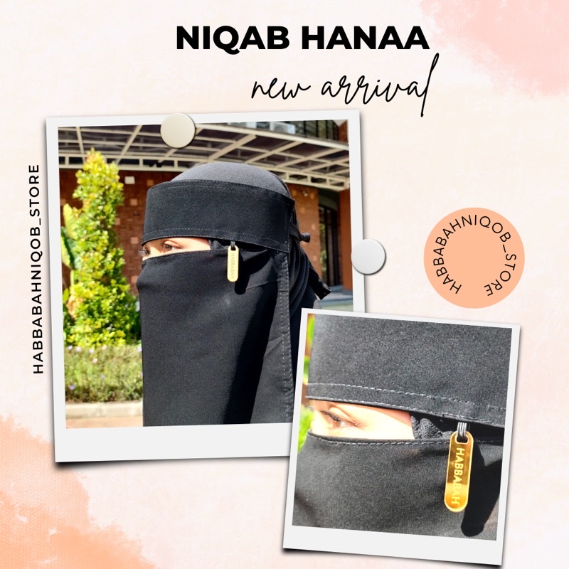 Niqab Bandul Cadar Bandana Liontin Niqob Bandana Plat by Habbabah Niqab HANAA LIONTIN