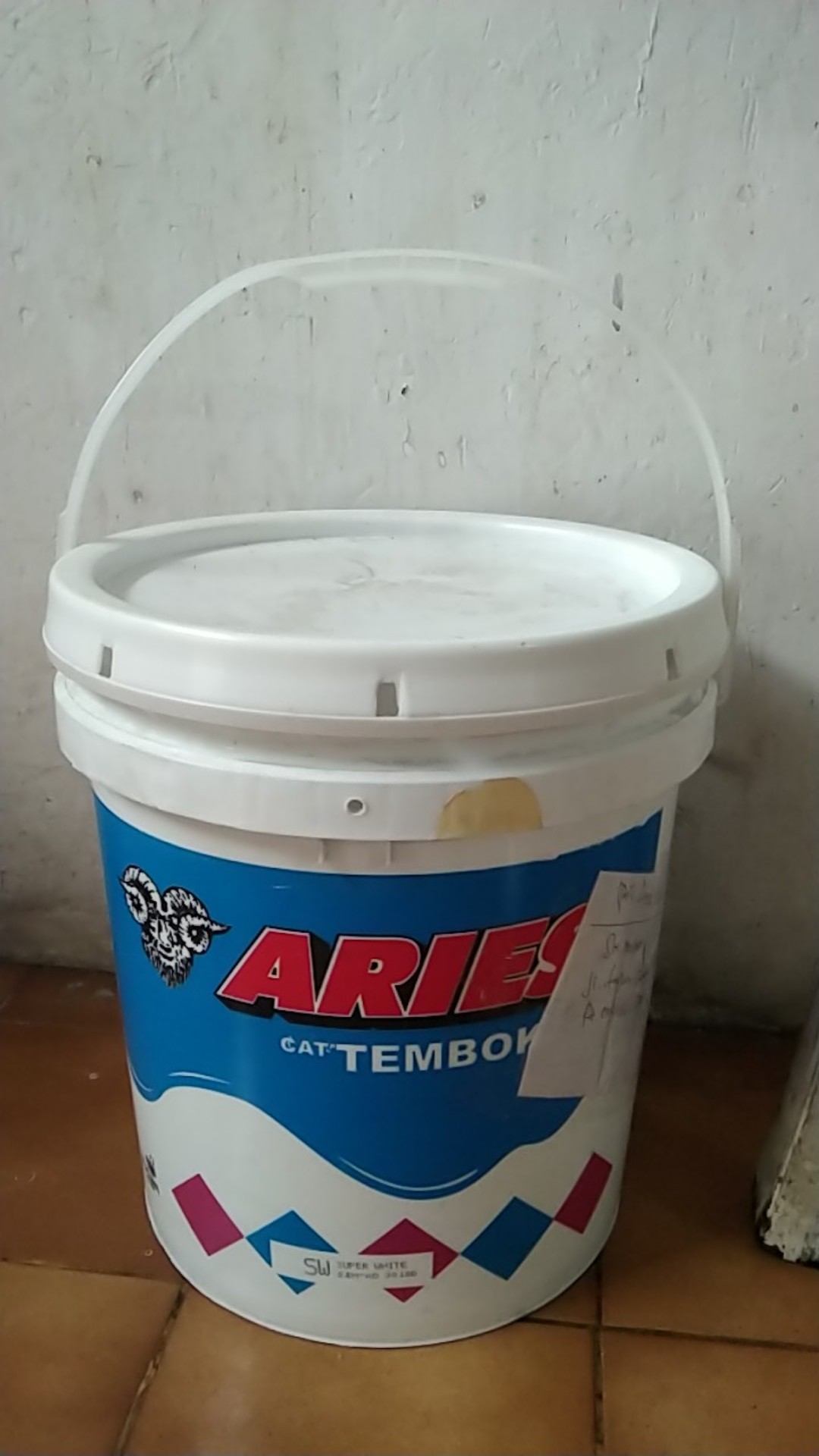 Cat Tembok Aries Putih (20 Kg)
