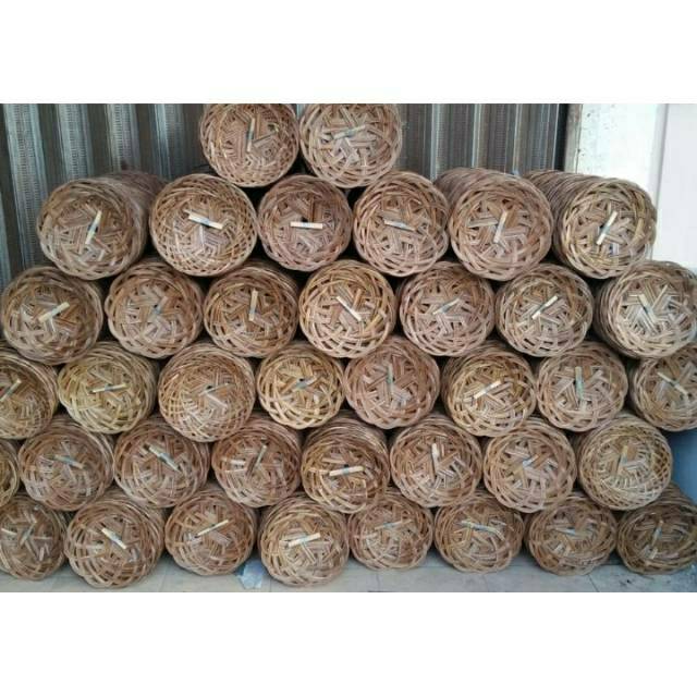 Piring lidi ukuran 24-25 cm / piring lidi murah / piring anyam / piring rotan [ grosir]