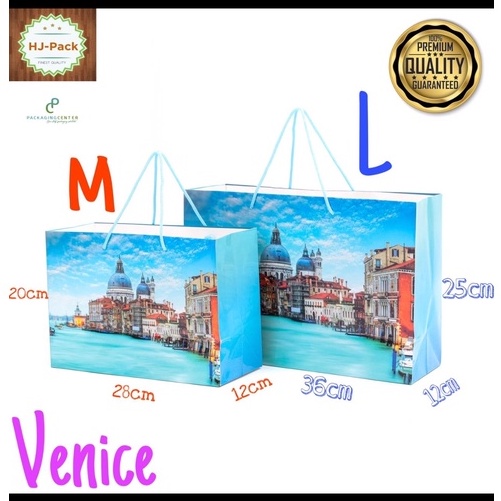

PAPERBAG MOTIF VENICE UKURAN 28X12X20CM / TAS KERTAS MOTIF / GOODIEBAG MOTIF MINIMAL ORDER 10PCS