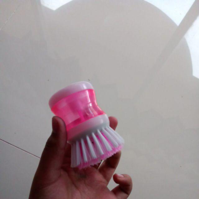 Dt.shop.medan 2in1 Sikat Cuci Piring + Dispenser Sabun Tanpa Gagang