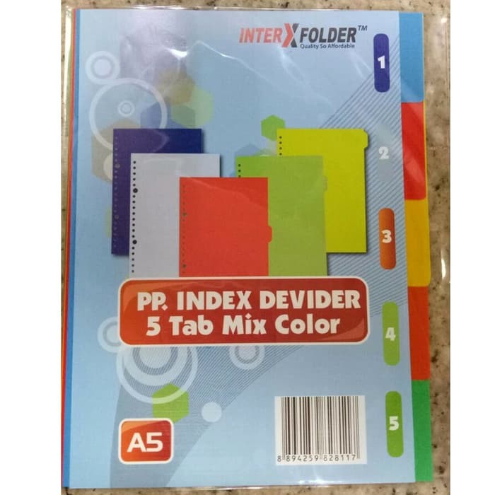 

Index Divider InterX A5 5Tab/Pembatas File Dokumen/Pembatas Buku Binder