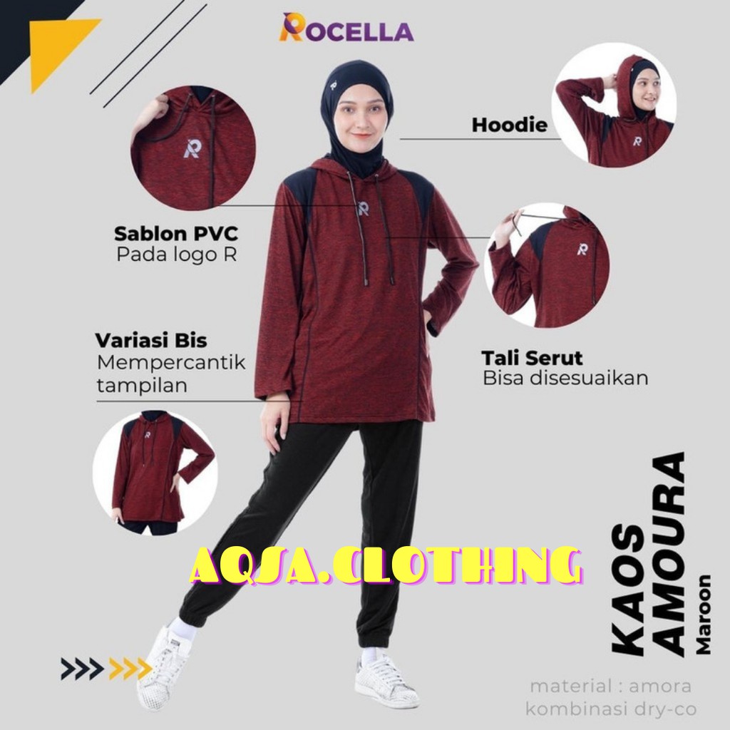 KAOS HOODIE WANITA LENGAN PANJANG UKURAN JUMBO OVERSIZE - BAHAN NYAMAN