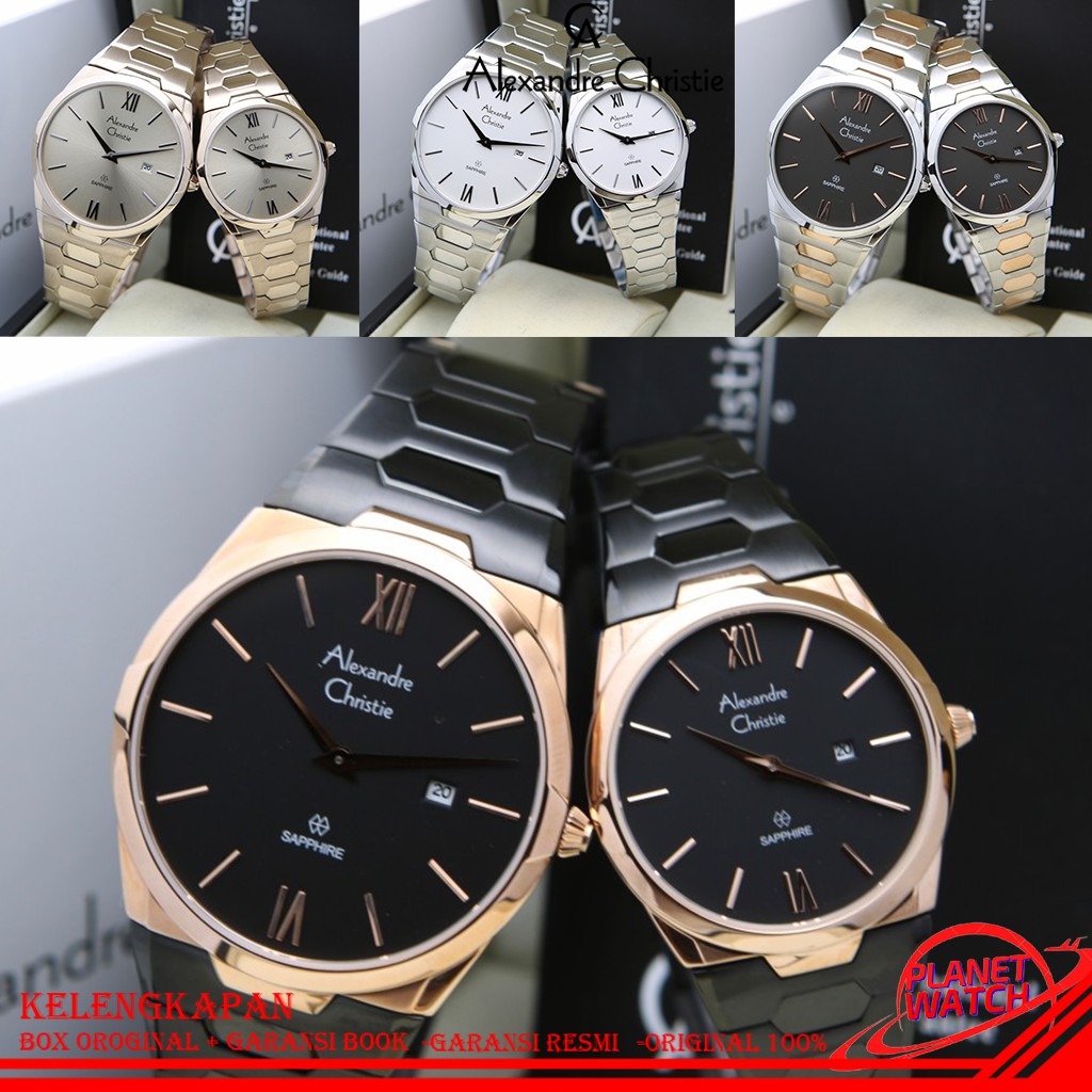 ALEXANDER CHRISTIE COUPLE ORIGINAL JAM TANGAN ALEXANDRE CHRISTIE COUPLE JAM ALEXANDER CHRISTIE 8542