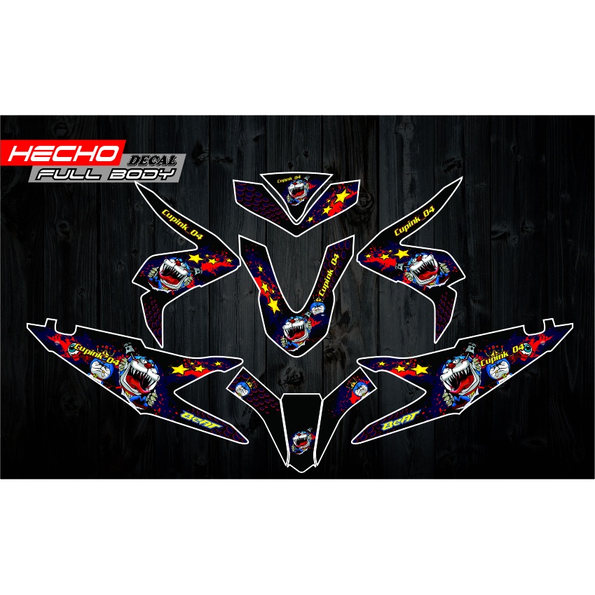 Decal Beat New street Deluxe 2020-2021- stiker honda beat new street esp DORAEMON