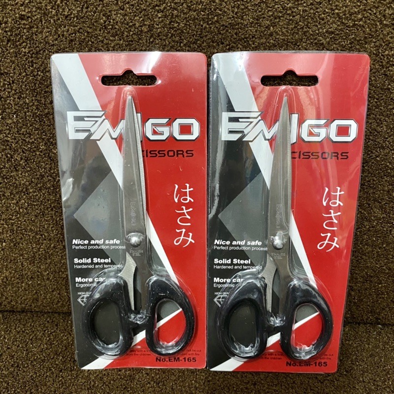 Gunting Emigo Scrissors Besar / Sesamg / Kecil - Gunting Emigo Scrissors / Gunting Stainless steel