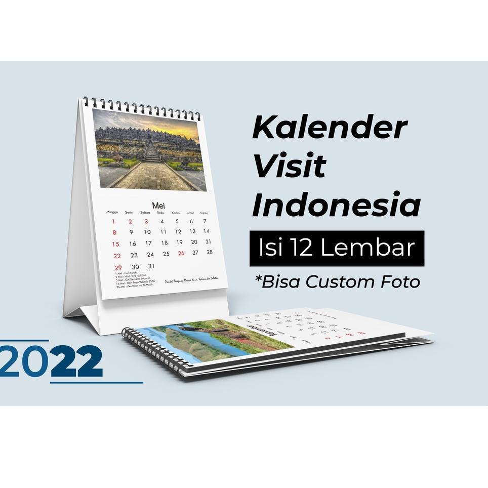 

[KODE LVJ8W] KALENDER MEJA 2022 VISIT INDONESIA (BISA CUSTOM FOTO)