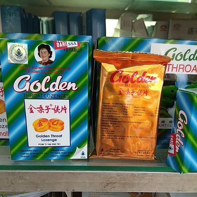 

golden throat lozenges /permen tengorokan