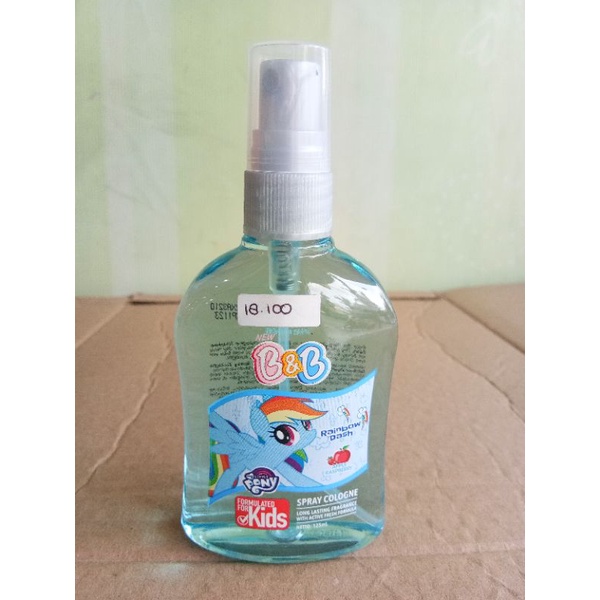 B&amp;B KIDS SPRAY COLOGNE PONNY APPLE RASBERRY, PINKIE PIE LILY, BARBIE FASHIONISTA, JUSTICE LEAGUE APPLE RASBERRY 125ML