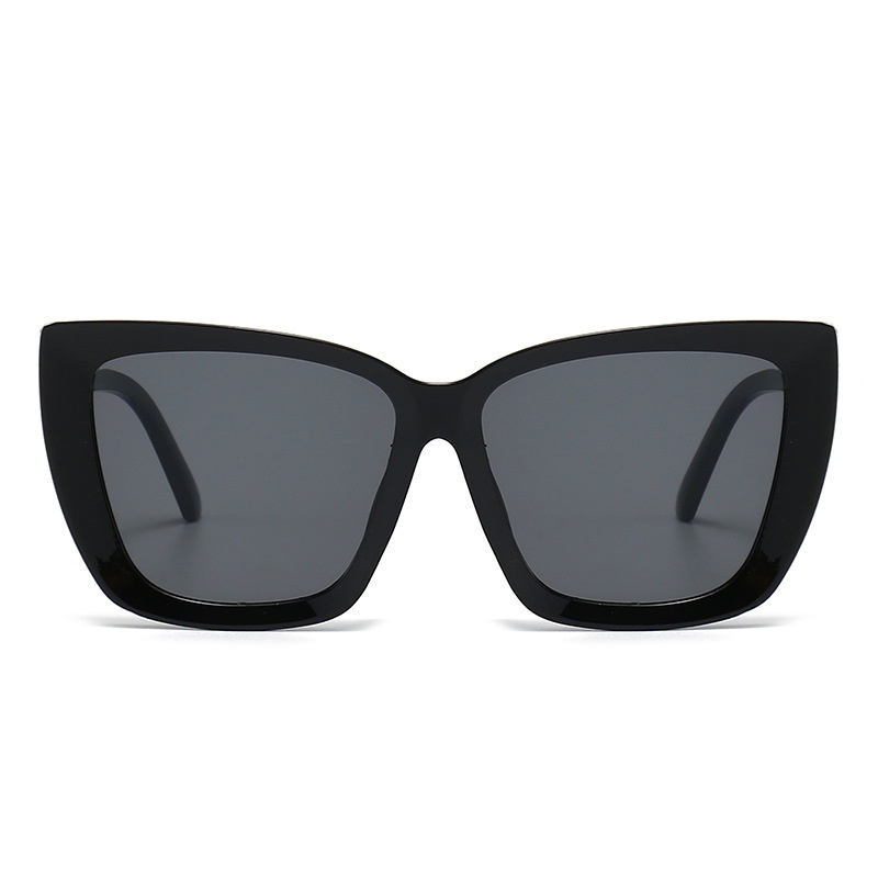 Kacamata Sunglass Desain Cat Eye Gaya Retro Korea Ulzzang Hip Hop
