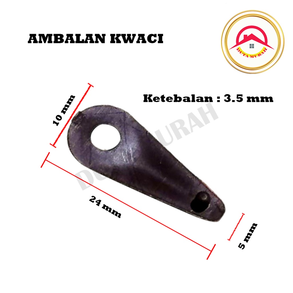 Ambalan Kwaci Besi untuk Jam Dinding / Braket Klip (Plastik/Besi) Kuaci Jepit Kaca Kwaci, Harga 1pcs